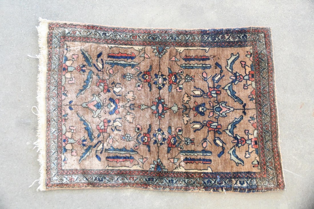 Persian Floral Wool & Cotton Rug (1 of 8)
