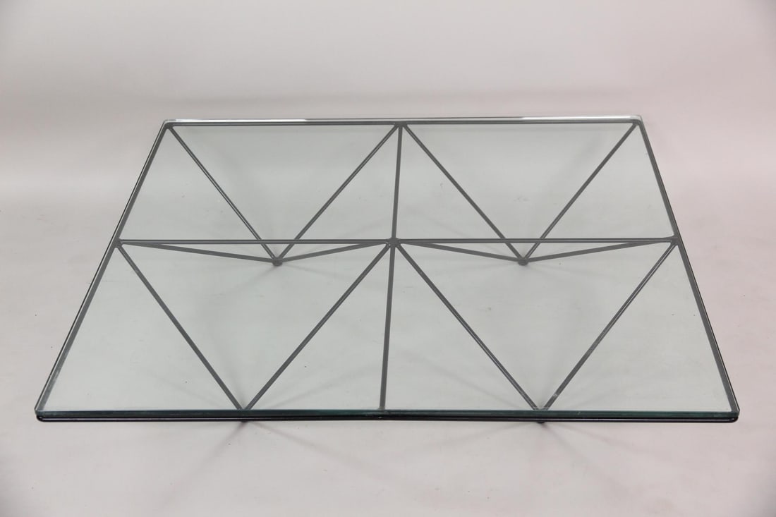 Paola Piva Pyramid Coffee Table, Glass & Steel (1 of 12)