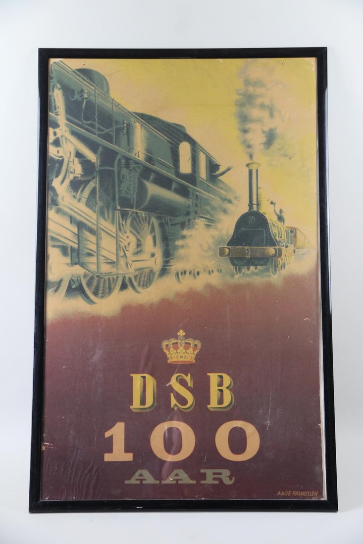 Danish Railway 100th Anniversary Poster, Aage Rasmussen (1 of 11)