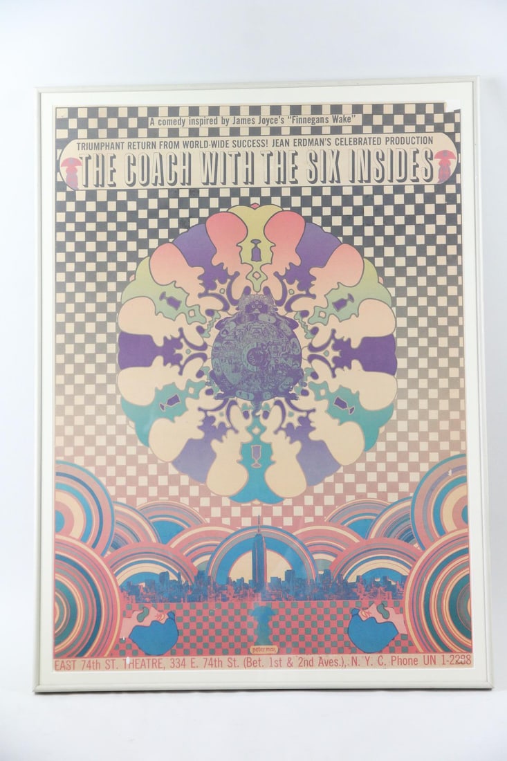 Peter Max Psychedelic Poster "The Coach with the Six Insides" (1 of 15)