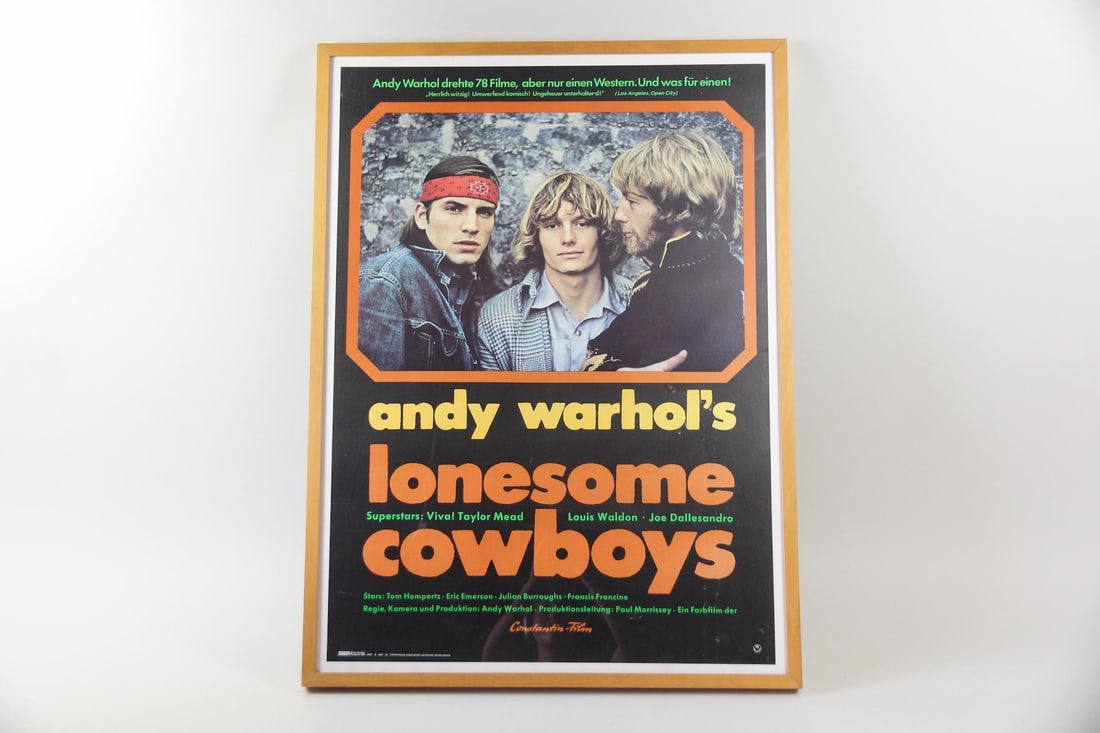 Andy Warhol's Lonesome Cowboys German Film Poster (1 of 7)