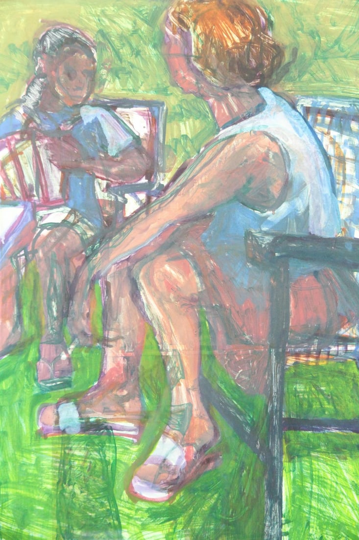 Elizabeth deBethune Expressionist Monoprint - 2