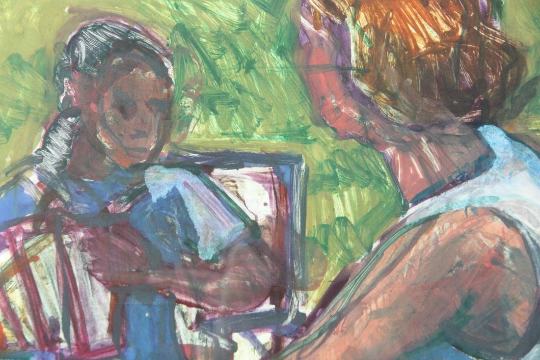Elizabeth deBethune Expressionist Monoprint - 3