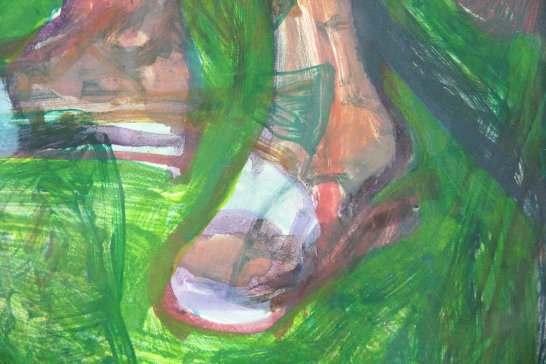 Elizabeth deBethune Expressionist Monoprint - 7