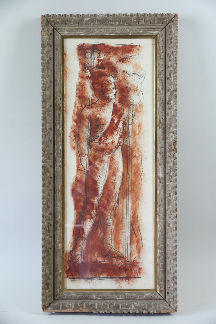 Caio Tarquinio Modernist Painting of a Roman Hero (1 of 11)