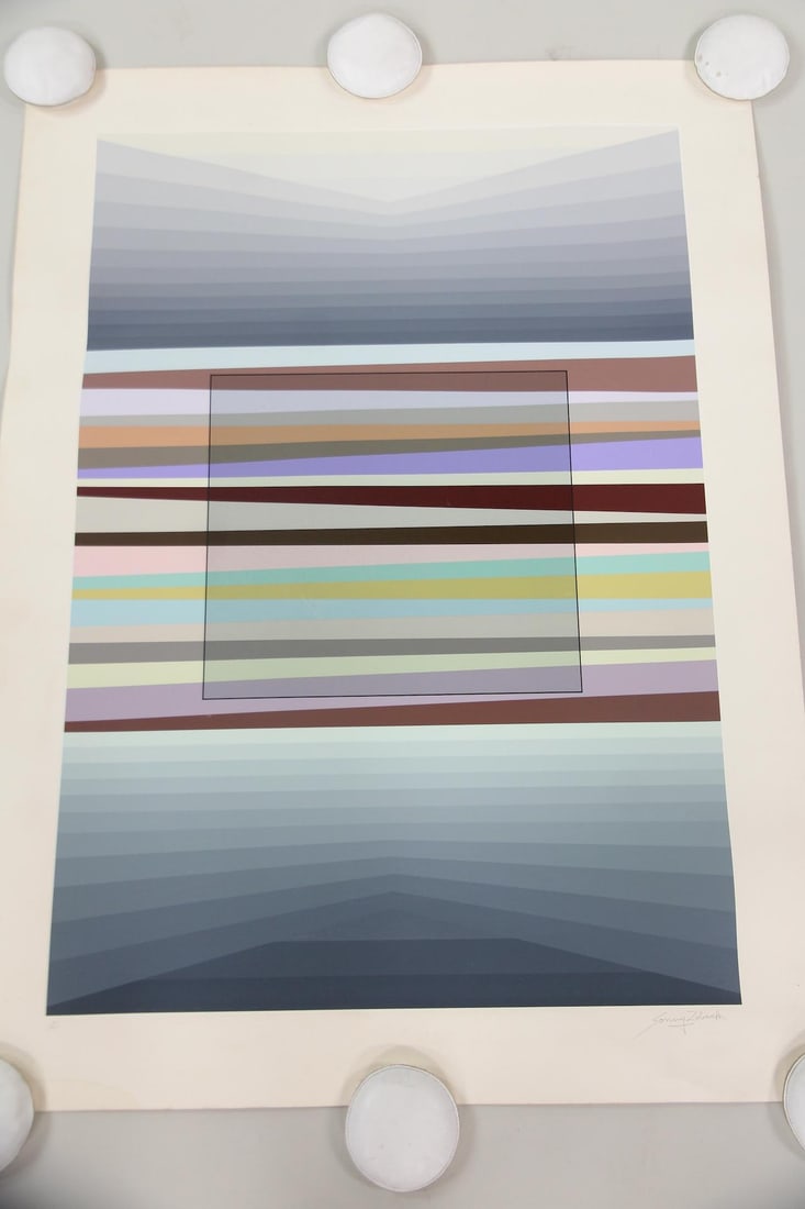 Sonny Zoback Op Art Serigraph, Artist Proof (1 of 9)