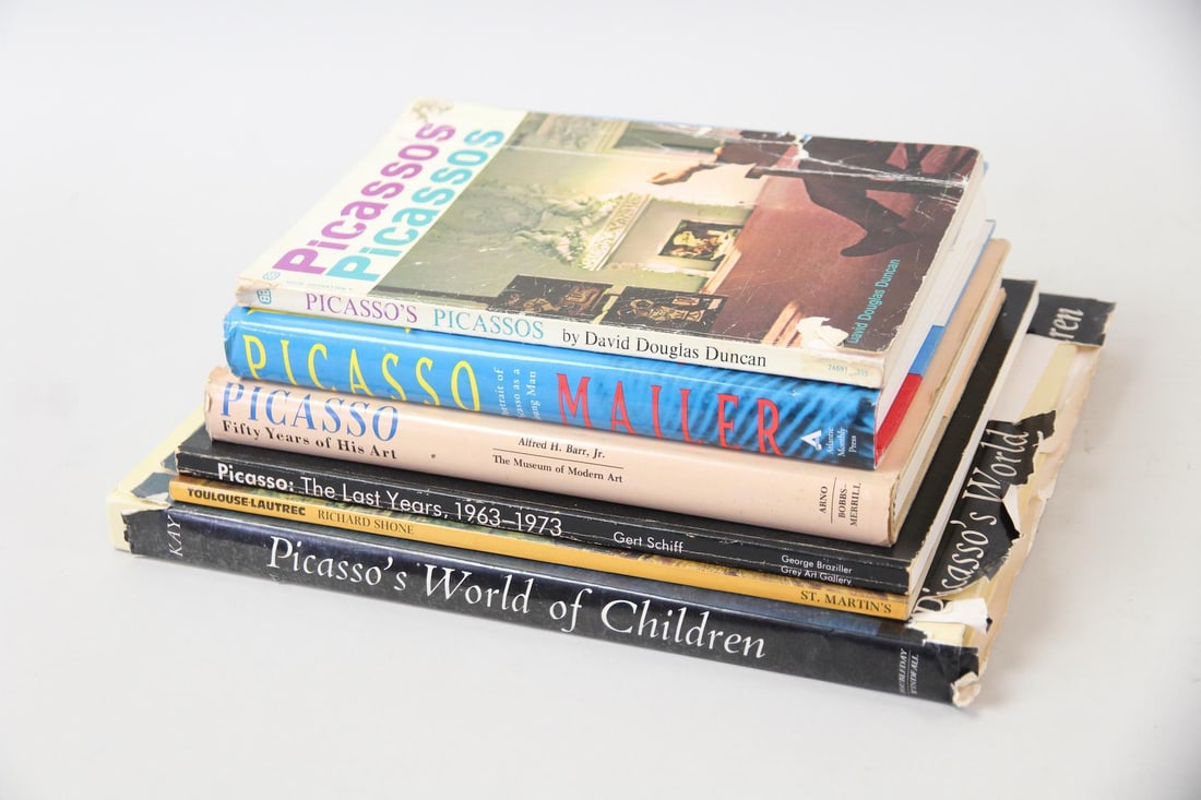 Lot of 6 Picasso, Toulouse-Lautrec Art Books: Lot of 6 Picasso, Toulouse-Lautrec Art Books. Grouping includes several titles on the life and work of Pablo Picasso, including Picasso: Fifty Years of His Art by Alfred H. Barr Jr., published by the 
