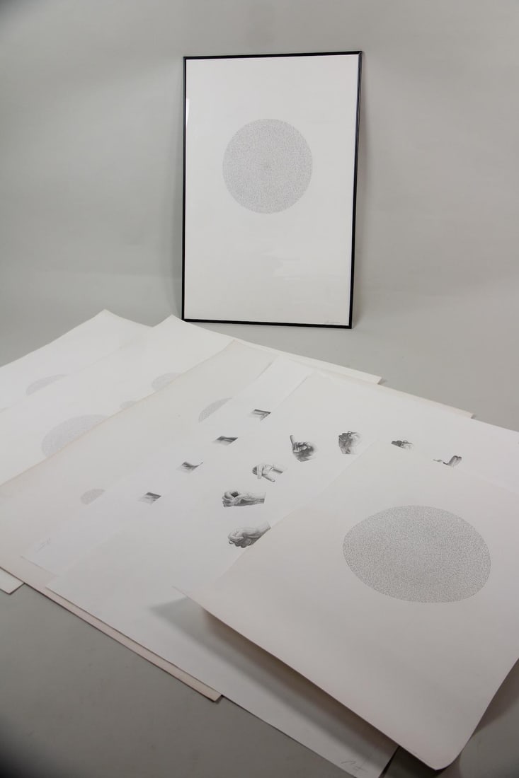Collection of 7 Large Richard Humann Conceptual Drawings (1 of 20)