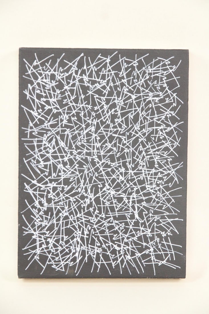 Richard Humann Signature Series B&W Abstract Painting (1 of 7)