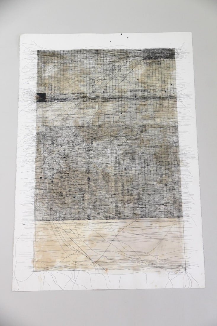 Luis Castro Mixed Media Abstract Drawing (1 of 10)