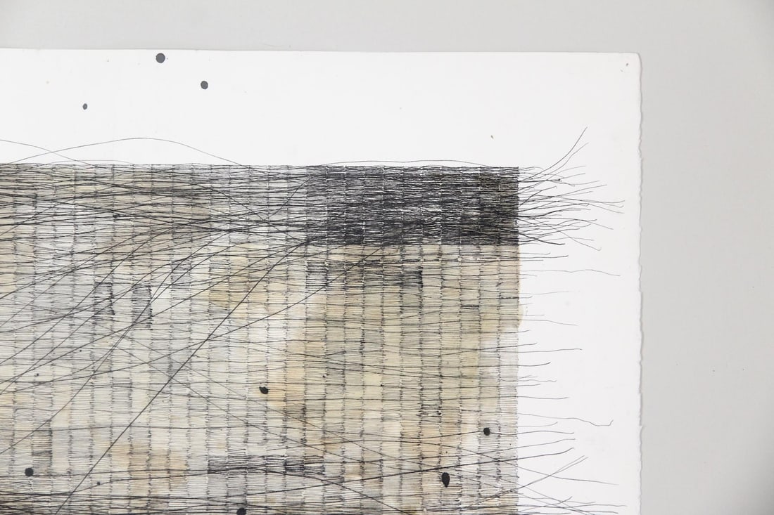 Luis Castro Mixed Media Abstract Drawing - 9