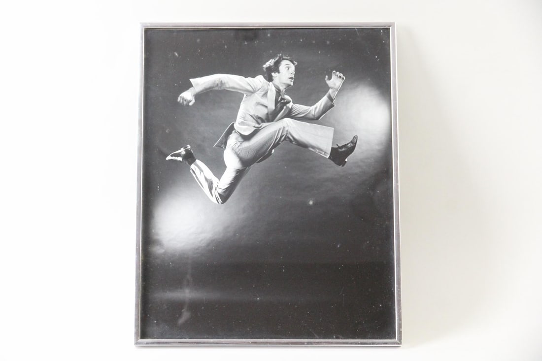 Jack Mitchill Photograph of Dancer Bill Cratty: Jack Mitchill Photograph of Dancer Bill Cratty. Black and white photograph by American Photographer Jack Mitchell (1925 - 2013) captures dancer and choreographer Bill Cratty performing in 1981,