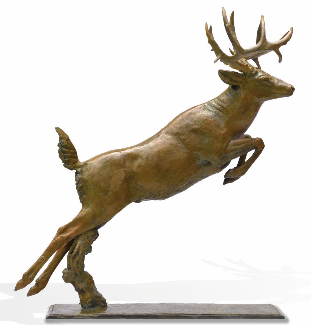 Mike Barlow, Take the Field: Artist Mike Barlow, Bronze, 25 x 49 x 9 inches
