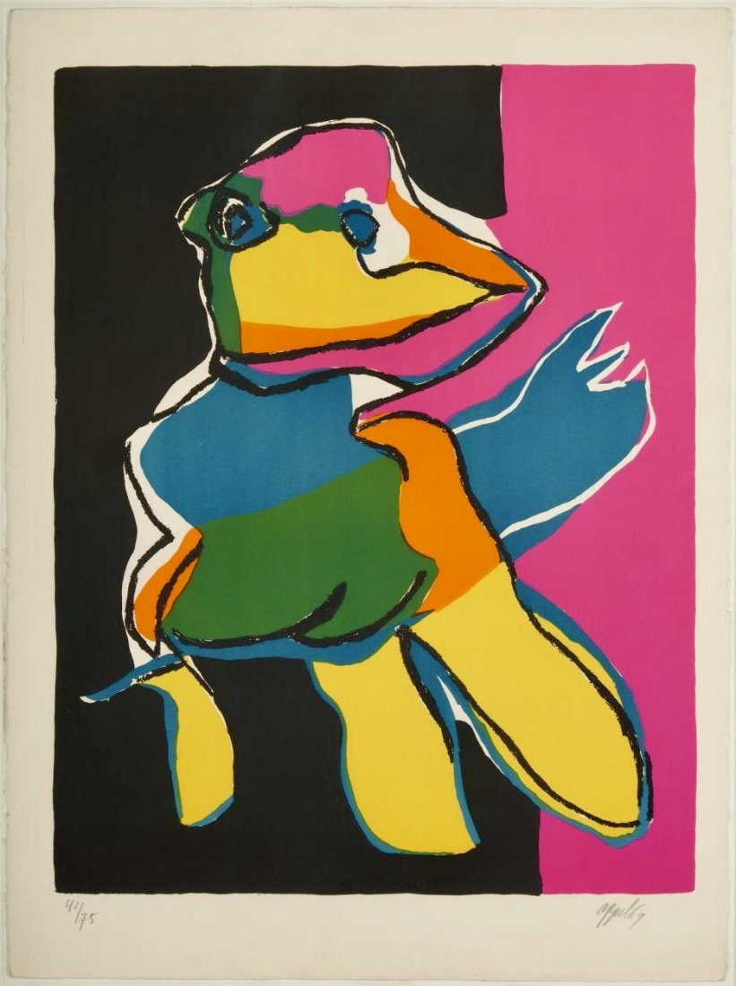 Karel Appel, Original color lithograph (1 of 5)