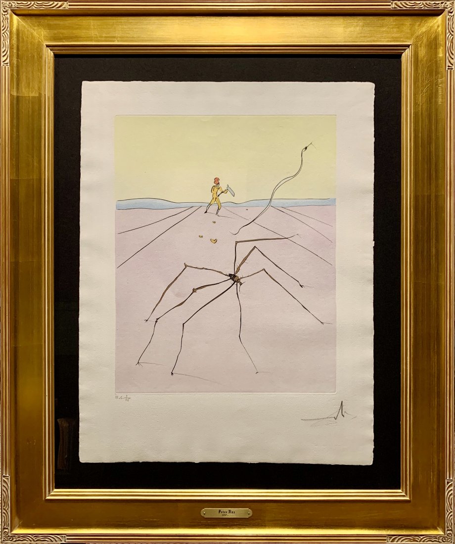 Salvador Dali, Original etching with stencil color (1 of 3)