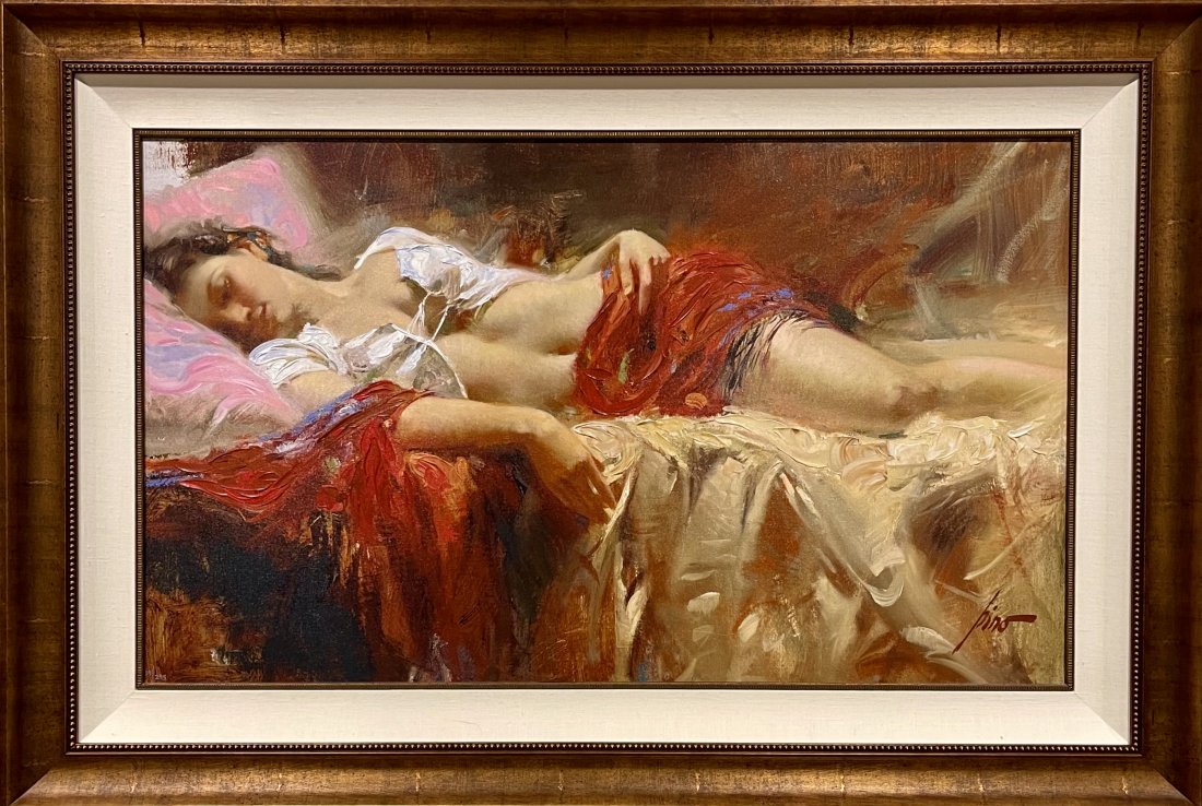 Pino Daeni, Large embellished giclee on canvas (1 of 5)
