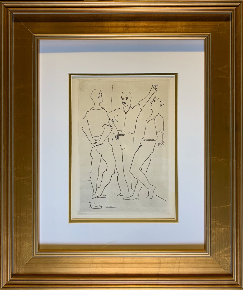 Pablo Picasso, original etching, "Grace and Movement" (1 of 2)