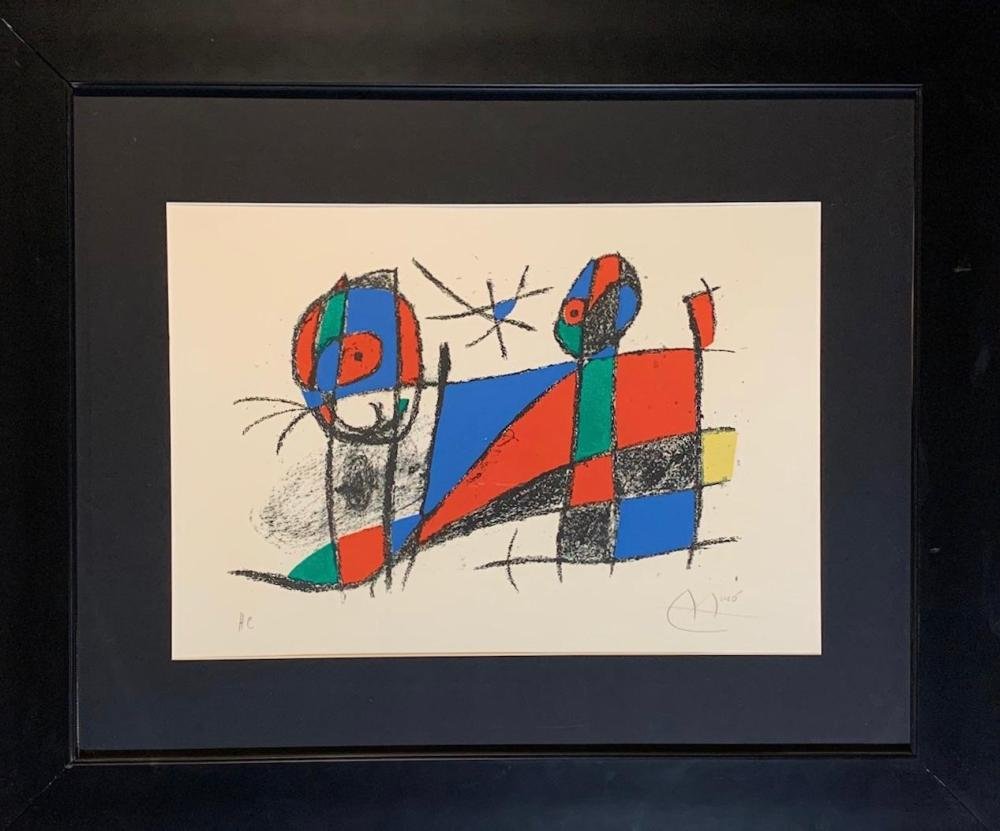 Joan Miro, Hand signed and numbered color lithograph (1 of 4)
