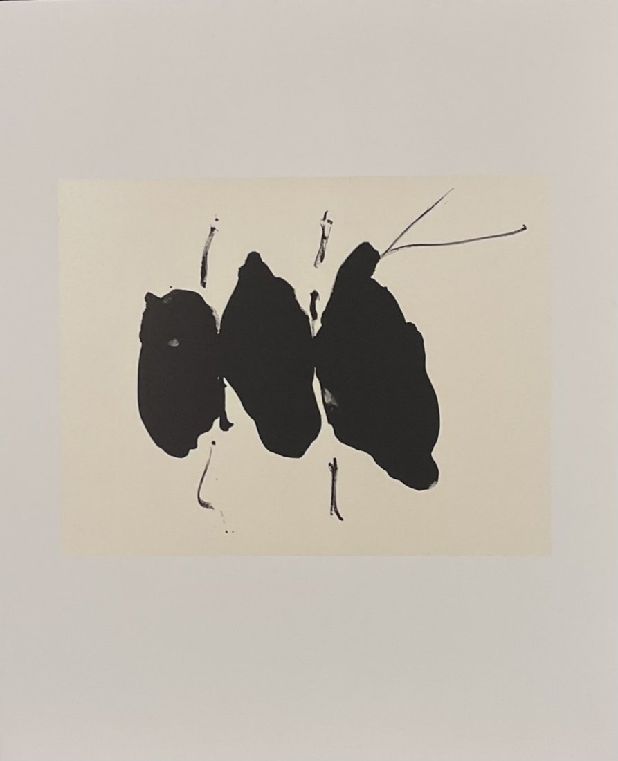 Robert Motherwell, Original lithograph, "Tres Poems" (1 of 3)