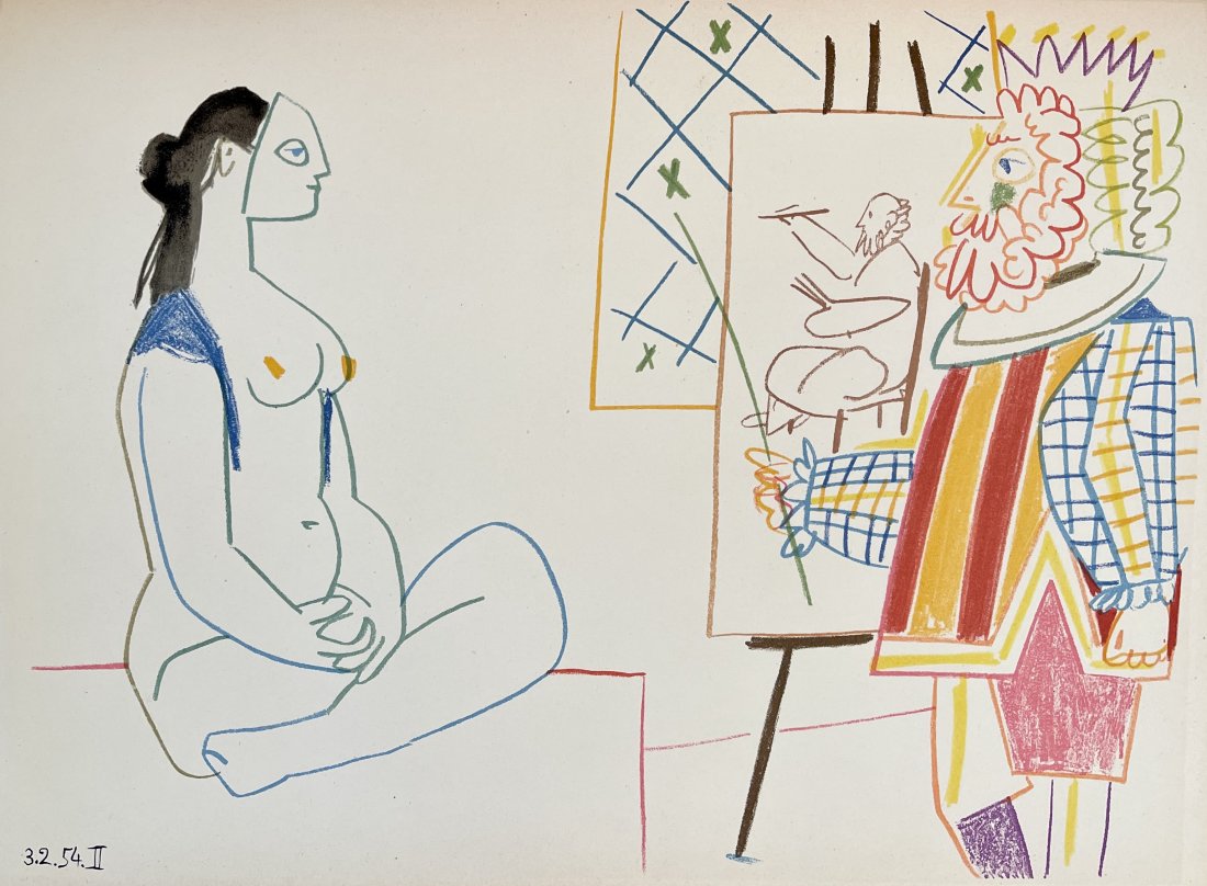 Pablo Picasso Original Color Lithograph "Revue Verve" (1 of 1)