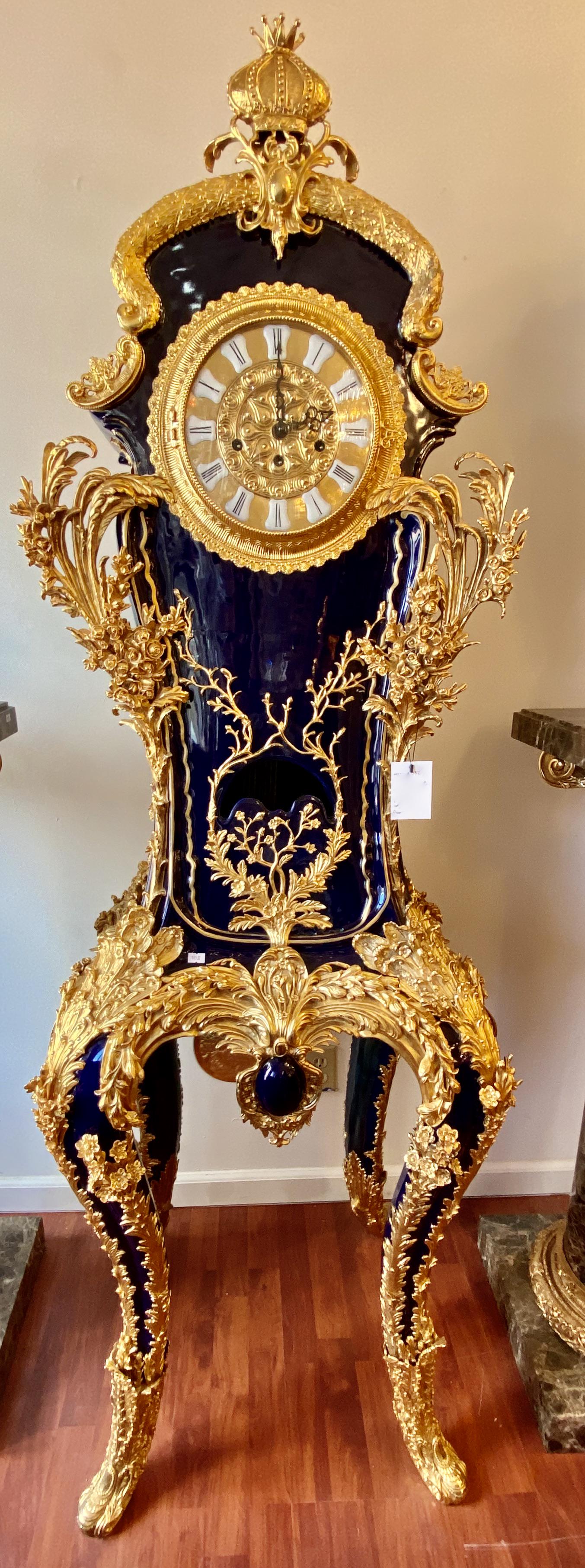 Exceptional Ormolu Mounted Bronze and Cobalt Blue (1 of 10)