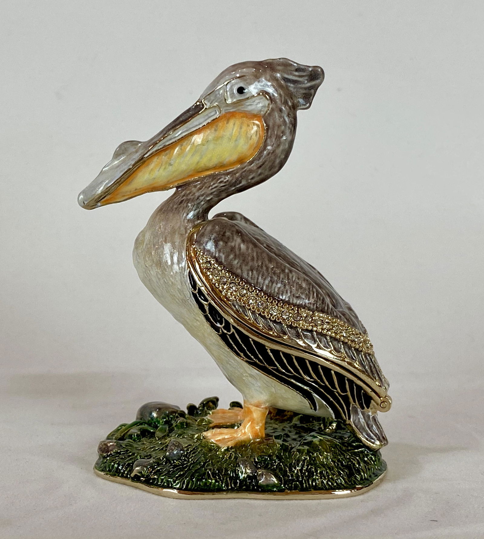 Keren Kopal Faberge Style Pelican with Crystal Inlaid (1 of 12)