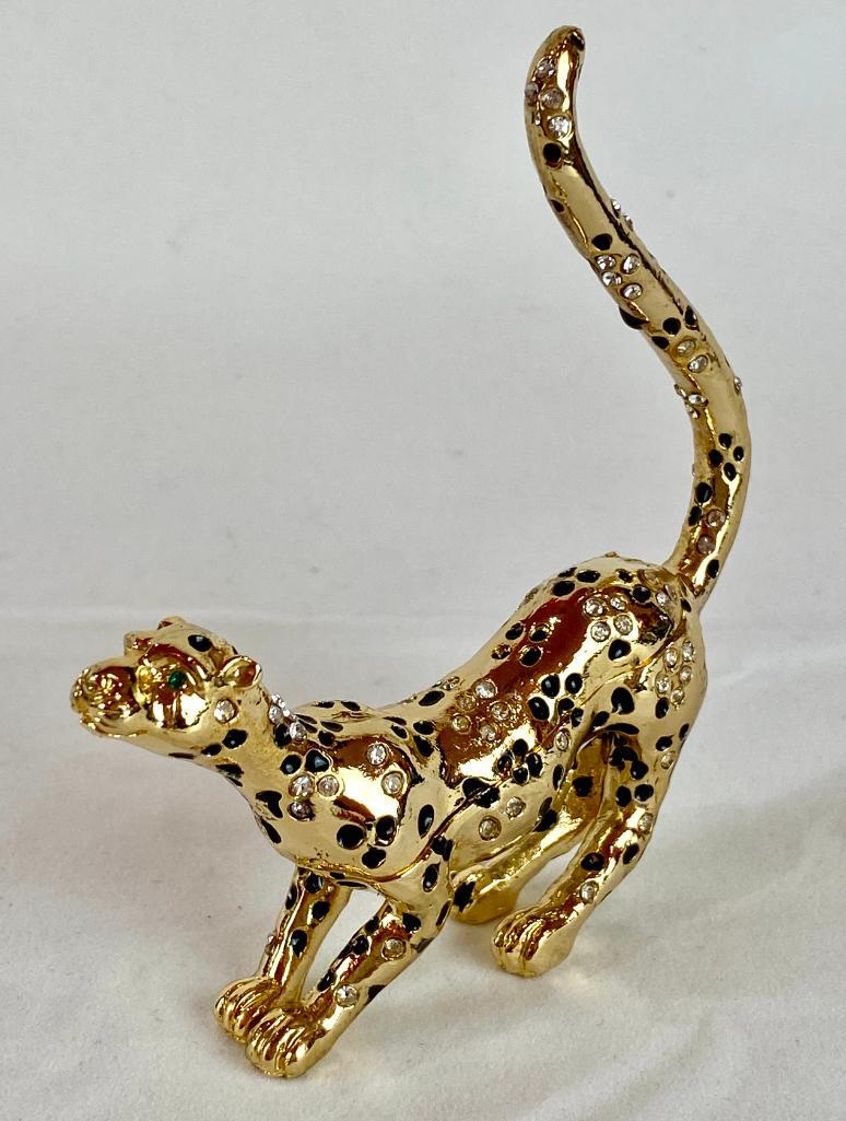 Keren Kopal Faberge Style Cougar Trinket Box (1 of 8)