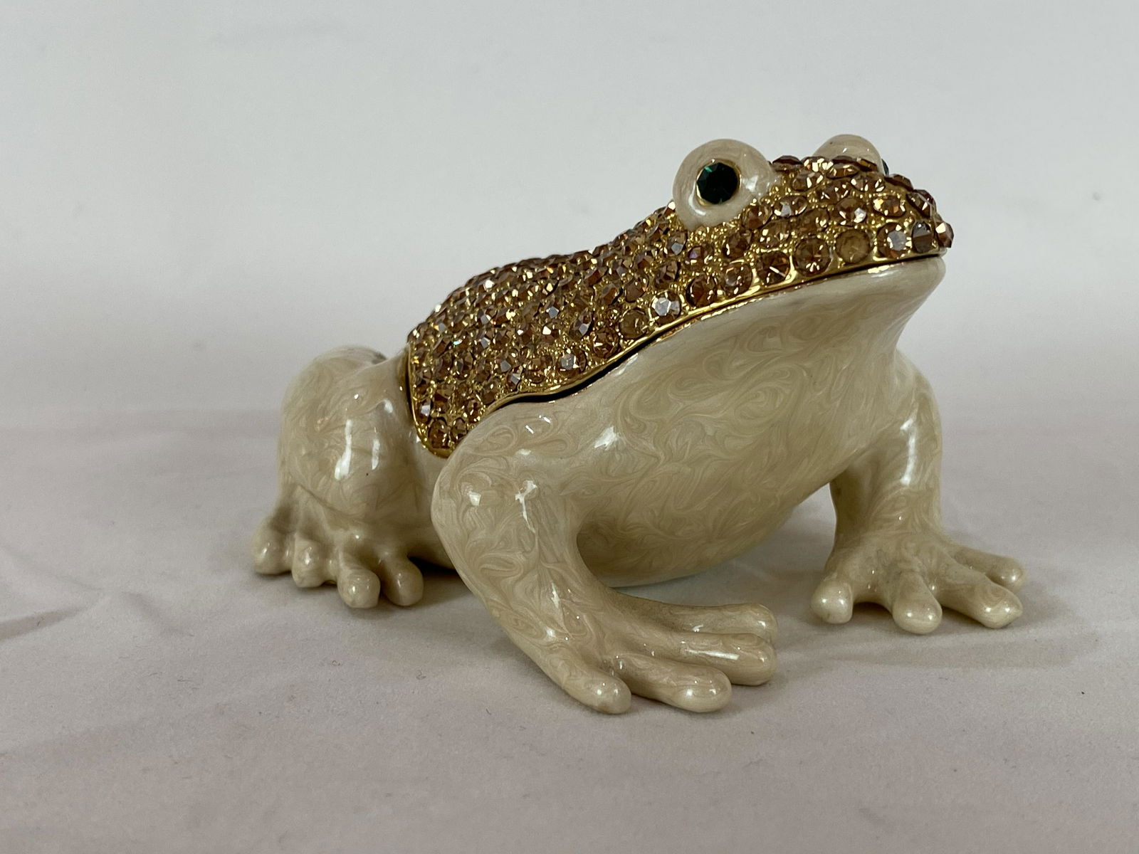 Keren Kopal Faberge Style Large Crystal Inlaid Frog (1 of 8)