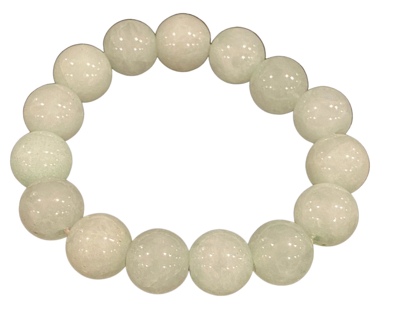 Jadeite Bracelet 7": Jadeite Bracelet 7" From gallery liquidation Stretchy 7 inches