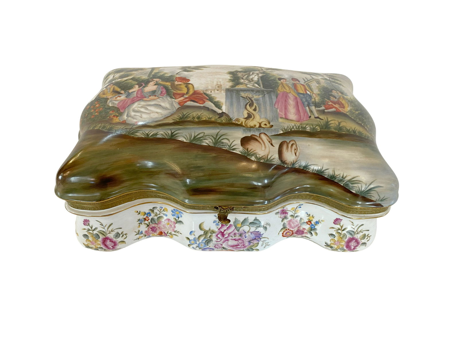 Hand Painted Porcelain Hinged Box (1 of 5)