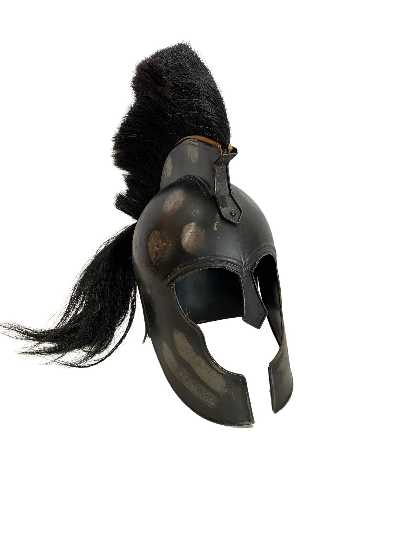 Corinthian helmet with a long plume made of real (1 of 5)