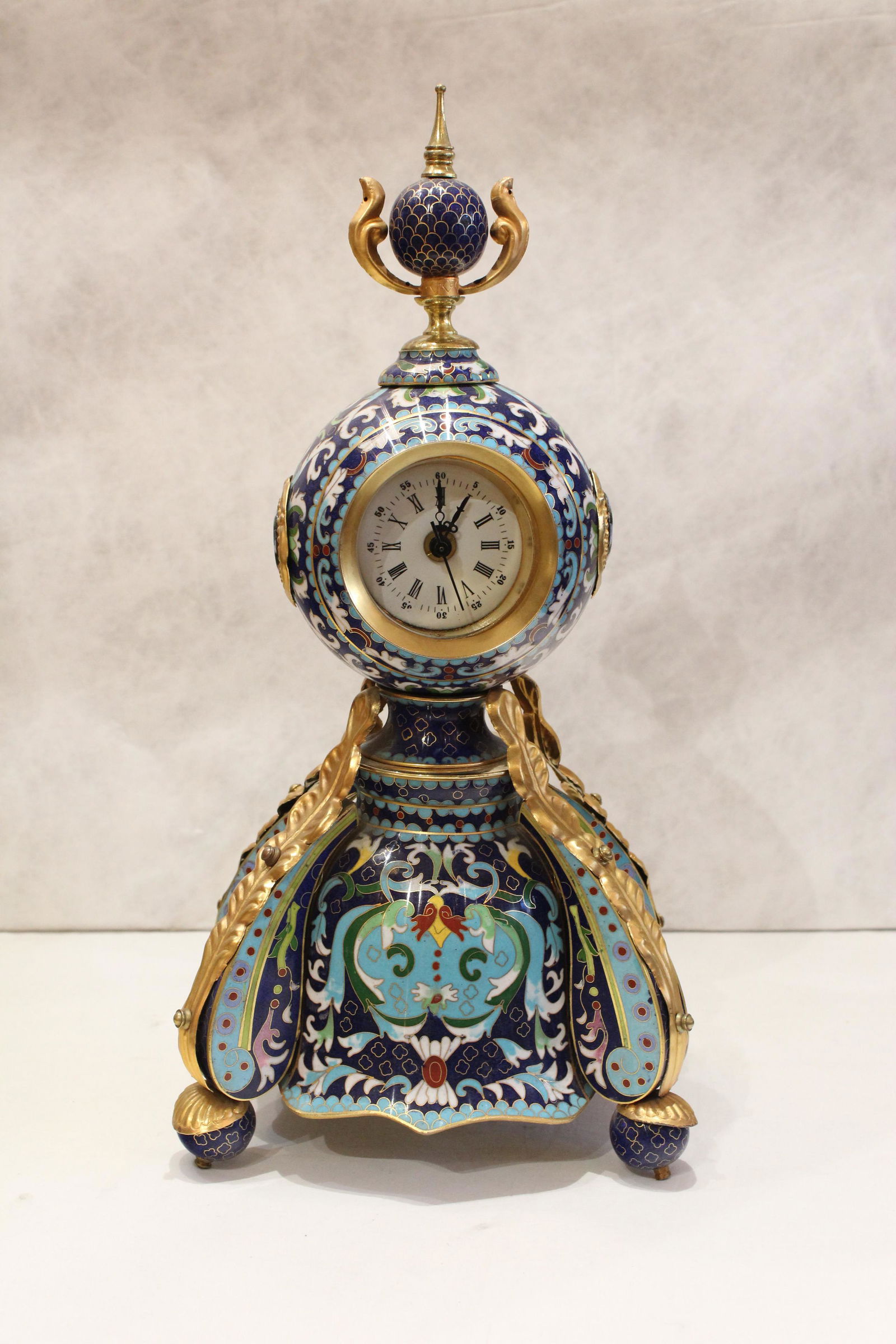 Cloissone mantel clock (1 of 5)