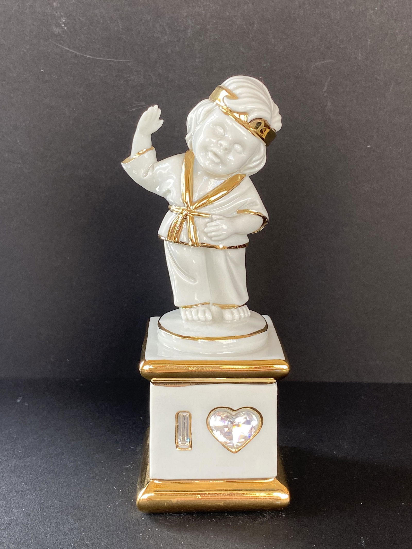 Limoges Porcelain w/ Swarovski Crystals ''Boy Judo'' (1 of 5)