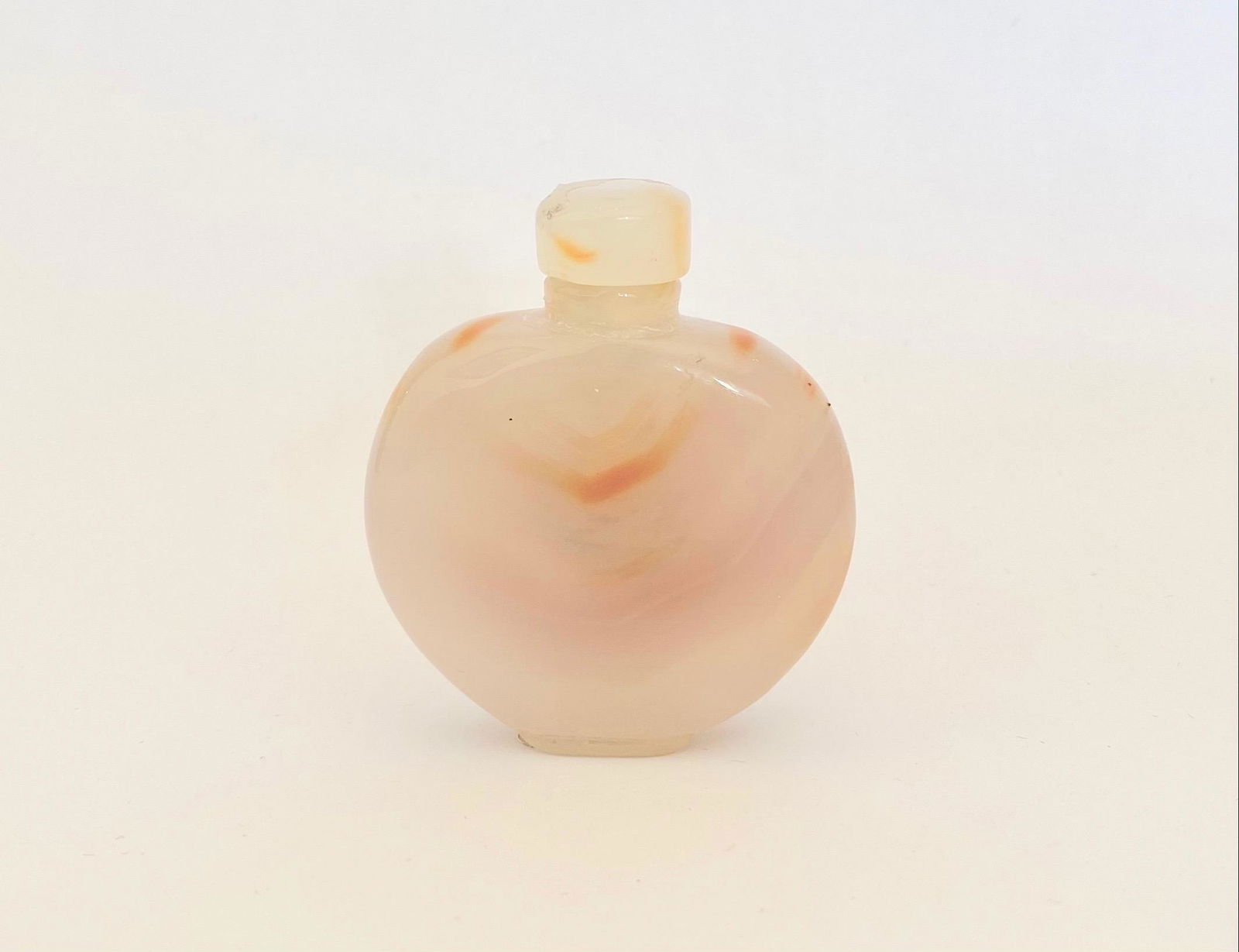 Vintage Pink Botswana Agate Snuff Bottle (1 of 3)