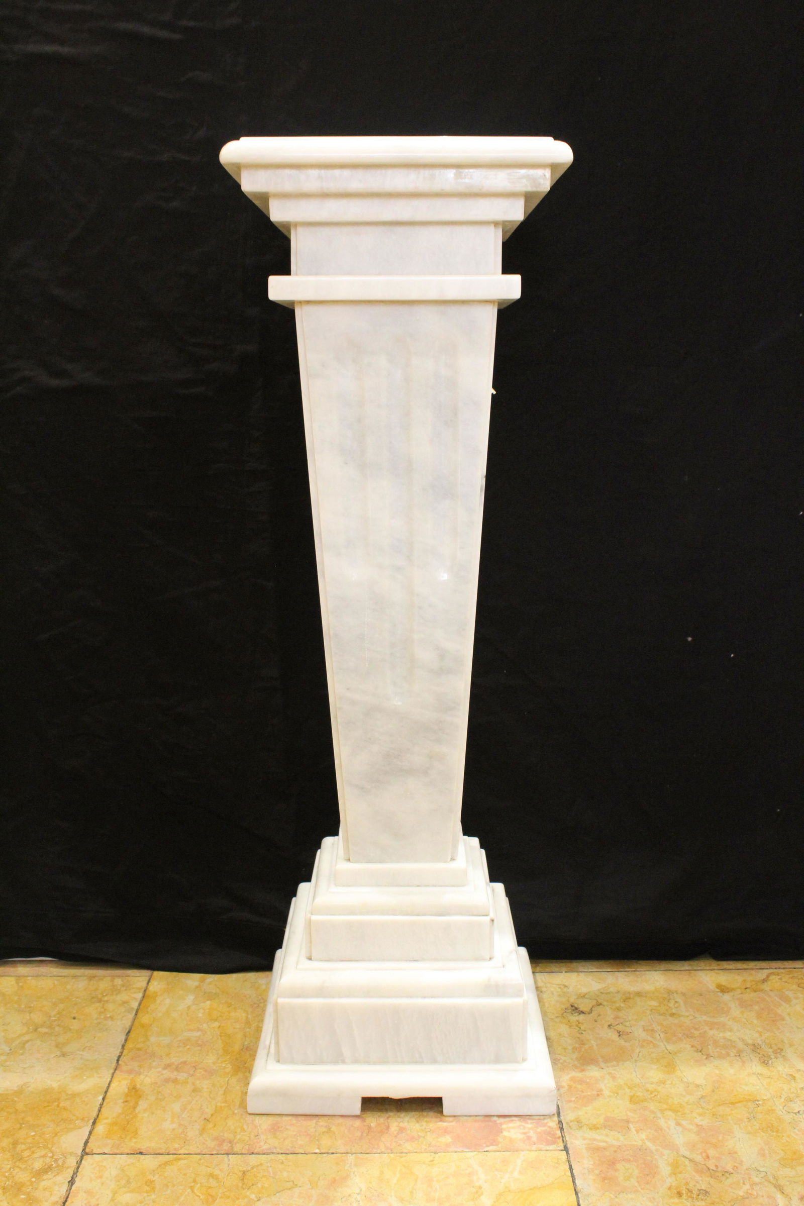 Hand Carved Marble Pedestal { White } (1 of 3)