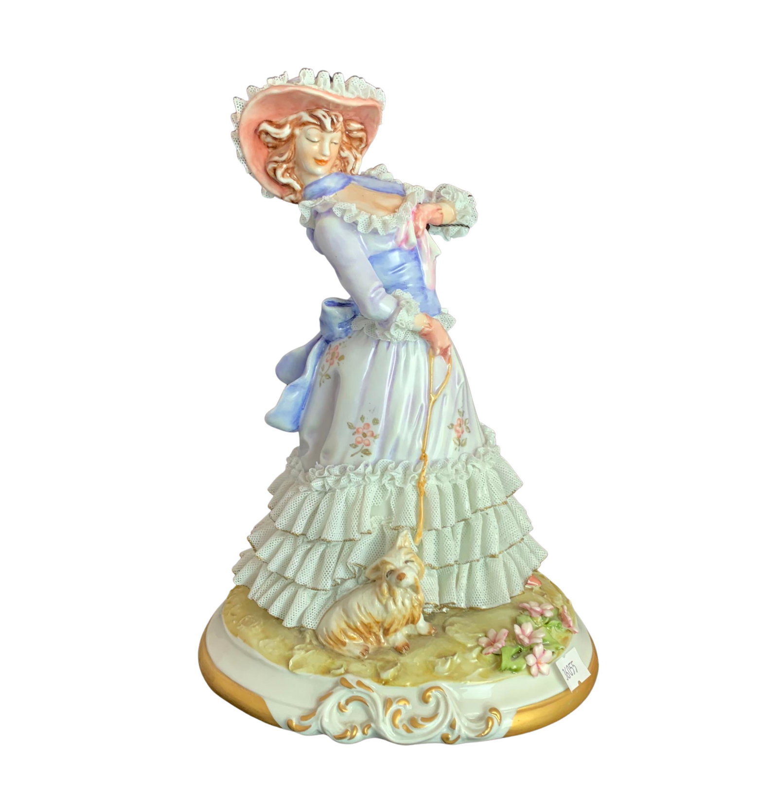 Capodimonte Porcelain "Damina Con Cane" (1 of 5)