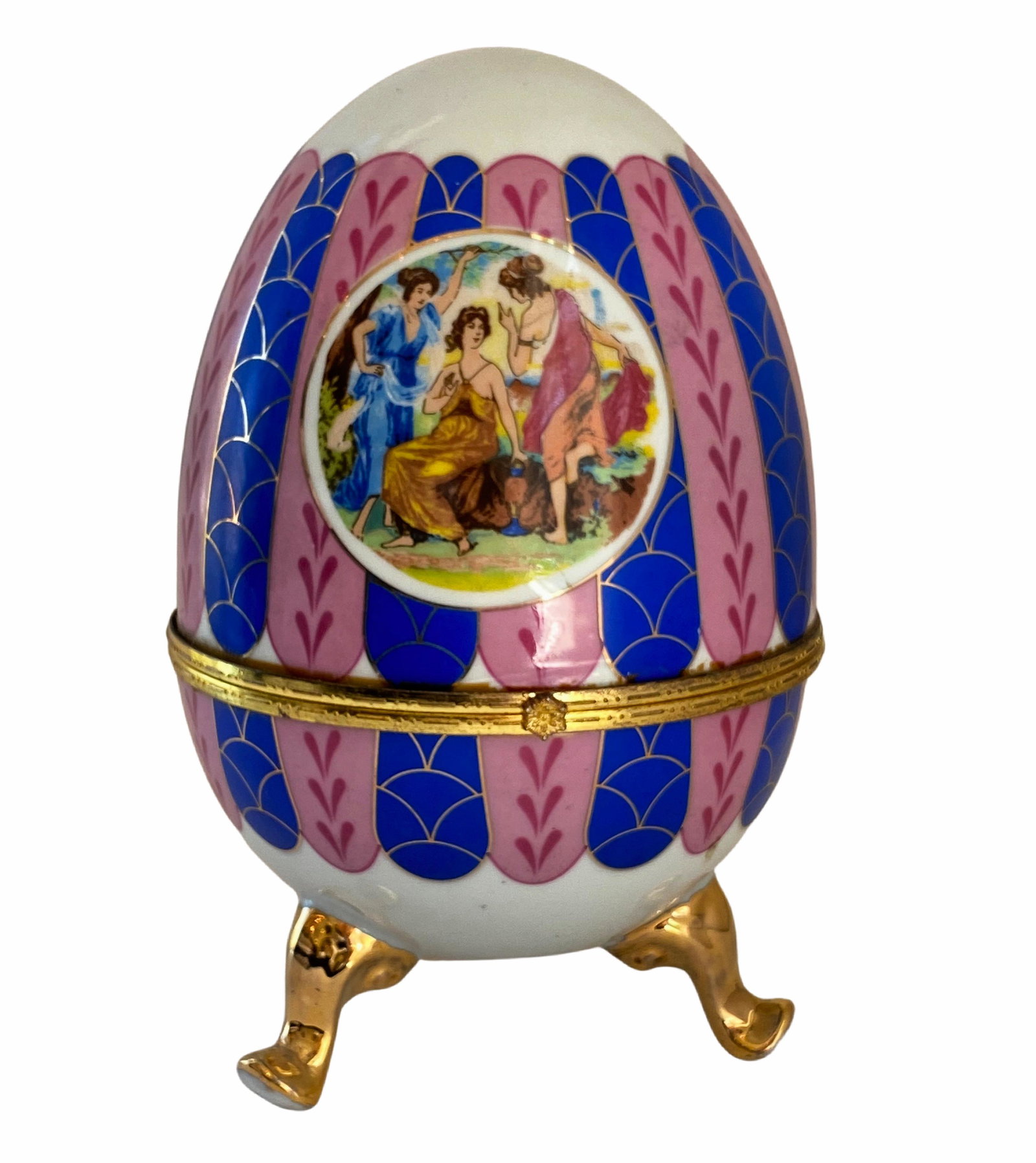 Large Porcelain Egg Trinket Box (1 of 5)