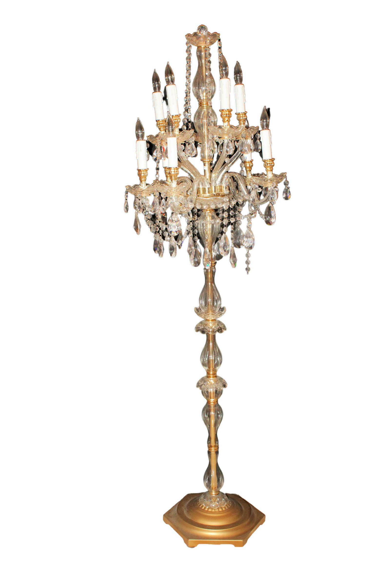10 Light Crystal Floor Lamp (1 of 3)