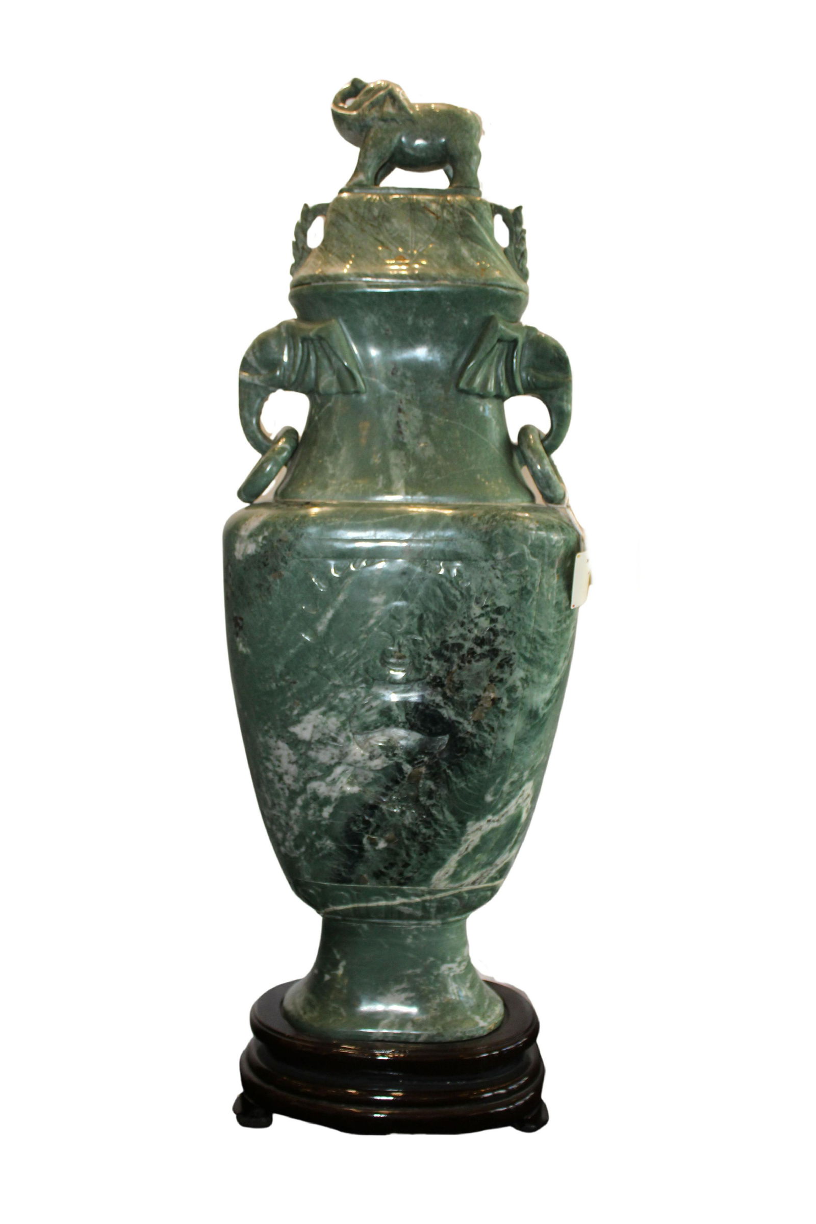 Hand Carved Jade Vase. (1 of 5)