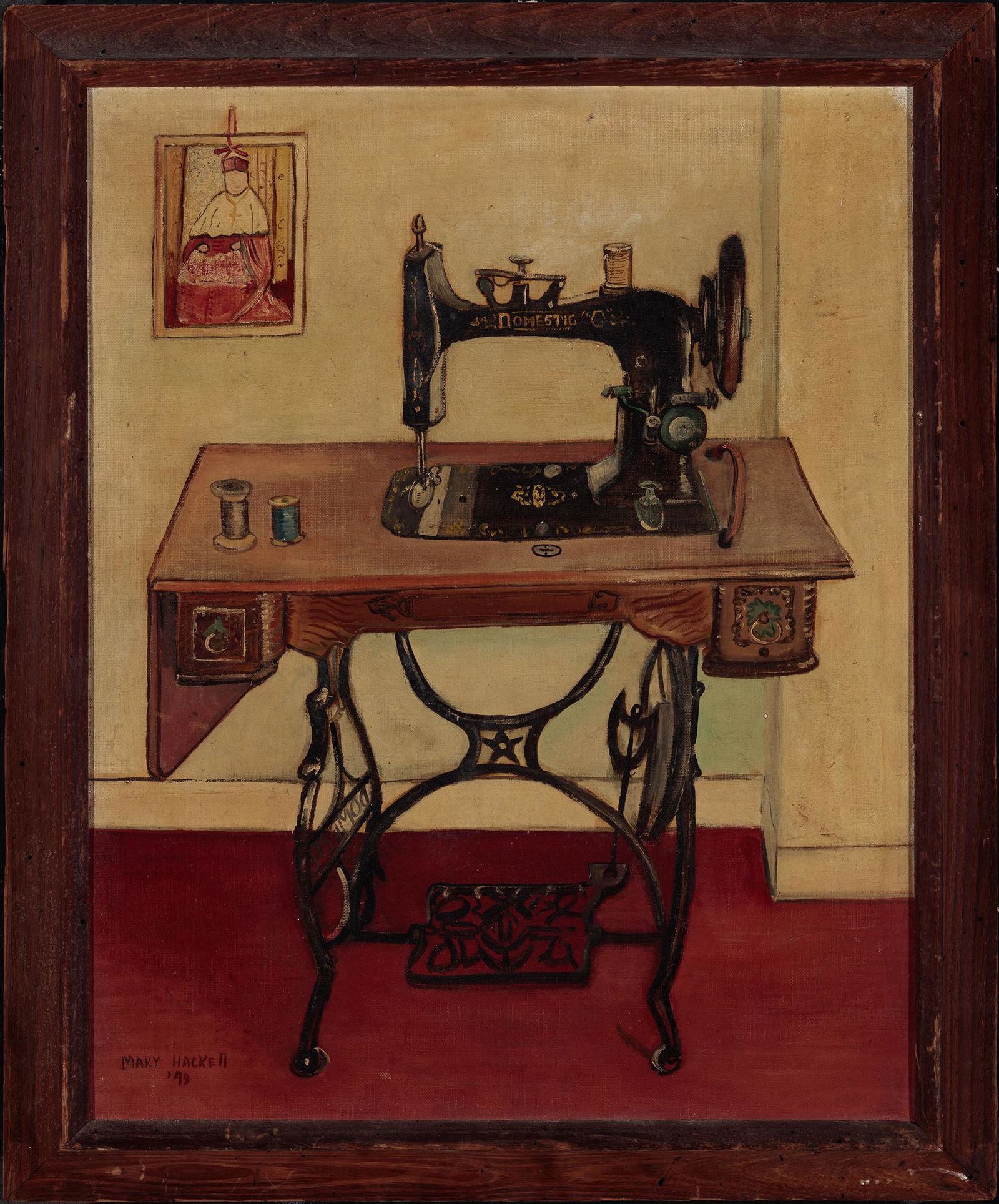 Mary  Hackett (1906-1989)   Sewing Machine, 1943   Oil (1 of 1)
