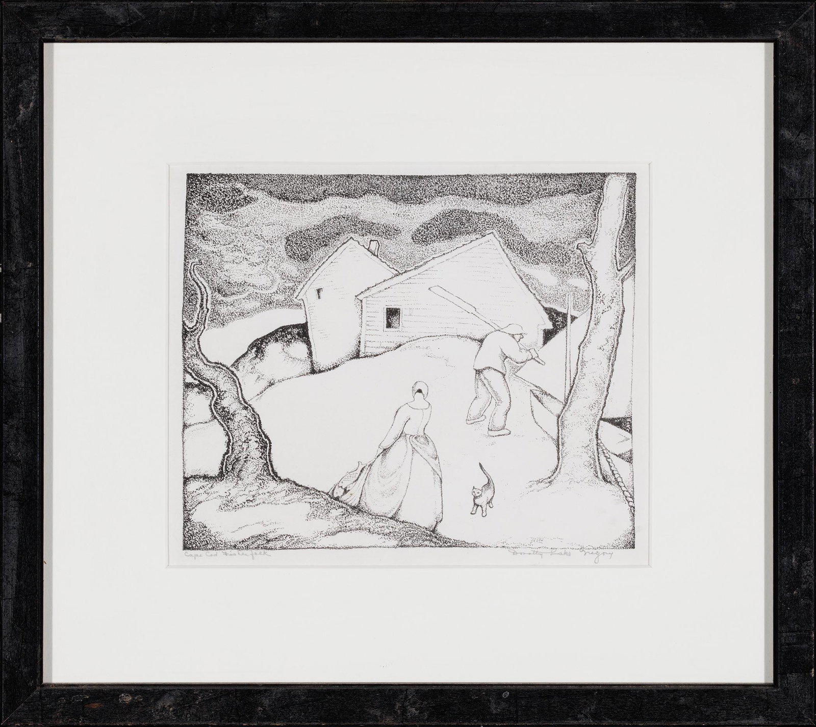 Dorothy Lake Gregory (1893-1970)   Fisherman's Cottage, (1 of 3)