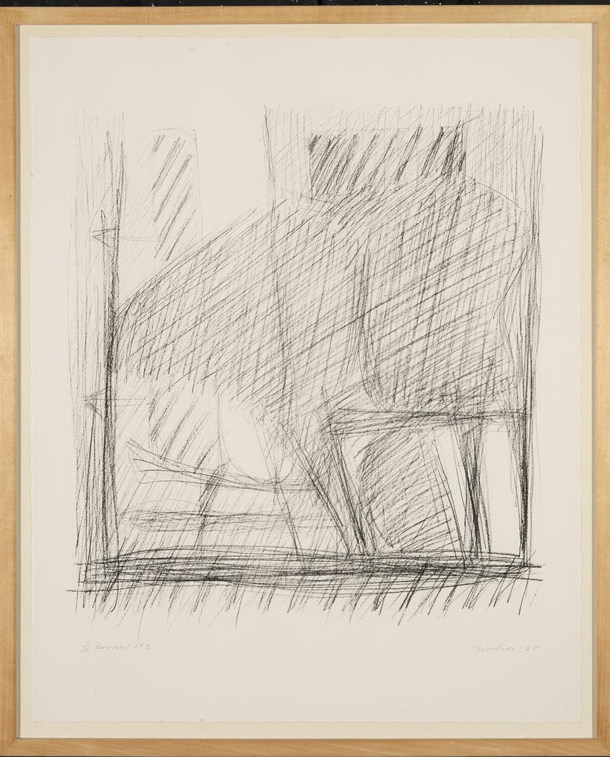 Jack Tworkov, Barrier L-3, 1965, Lithograph: Jack Tworkov (1900-1982) Barrier L-3, 1965 Lithograph, edition 7 of 50 Signed lower right