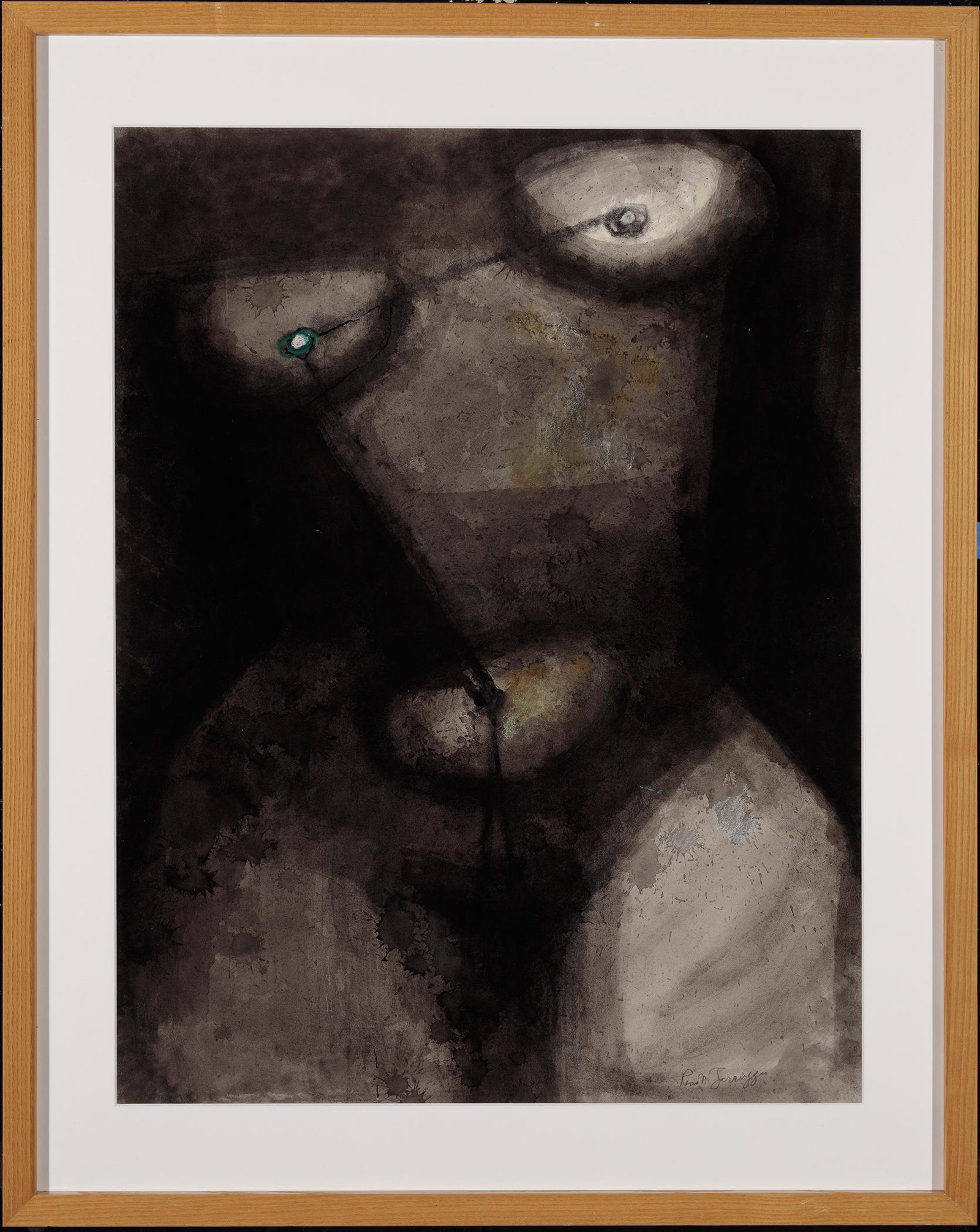 Remo Farruggio, Untitled (Female Torso), n.d., Gouache on paper: Remo Farruggio (1904-1981) Untitled (Female Torso), n.d. Gouache on paper Signed lower right
