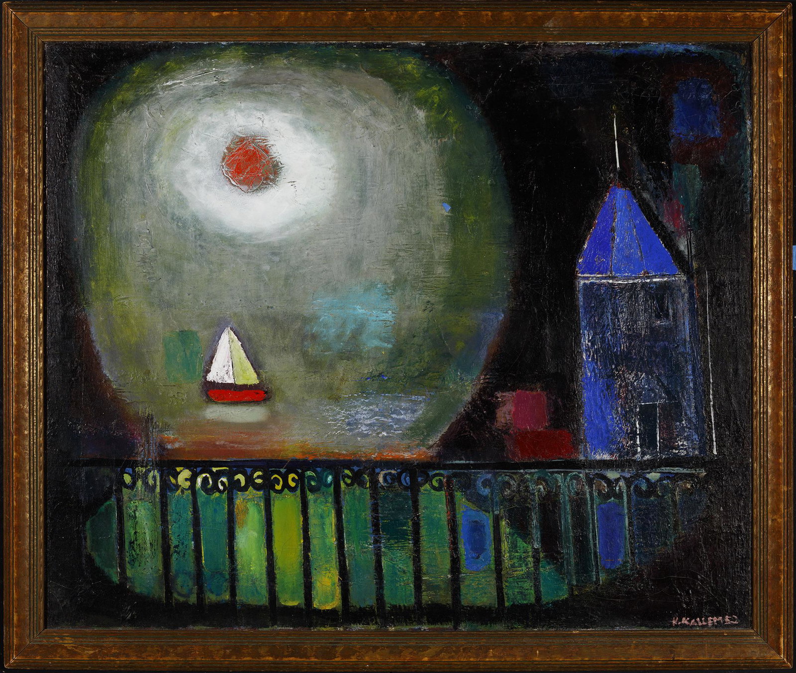 Henry Kallem, Provincetown, n.d., Oil on panel: Henry Kallem (1912-1985) Provincetown, n.d. Oil on panel Signed lower right