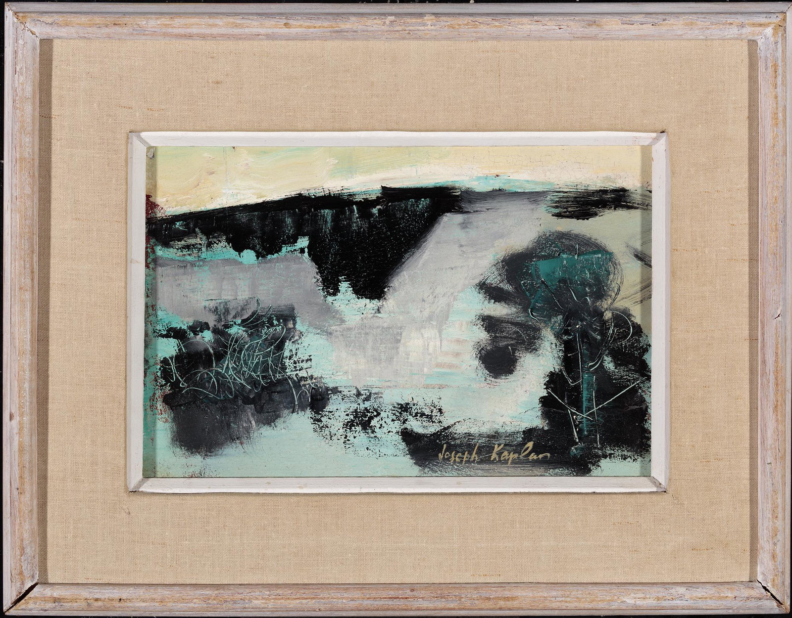 Joseph Kaplan, Landscape, n.d., Oil on masonite: Joseph Kaplan (1900-1982) Landscape, n.d. Oil on masonite Signed lower right