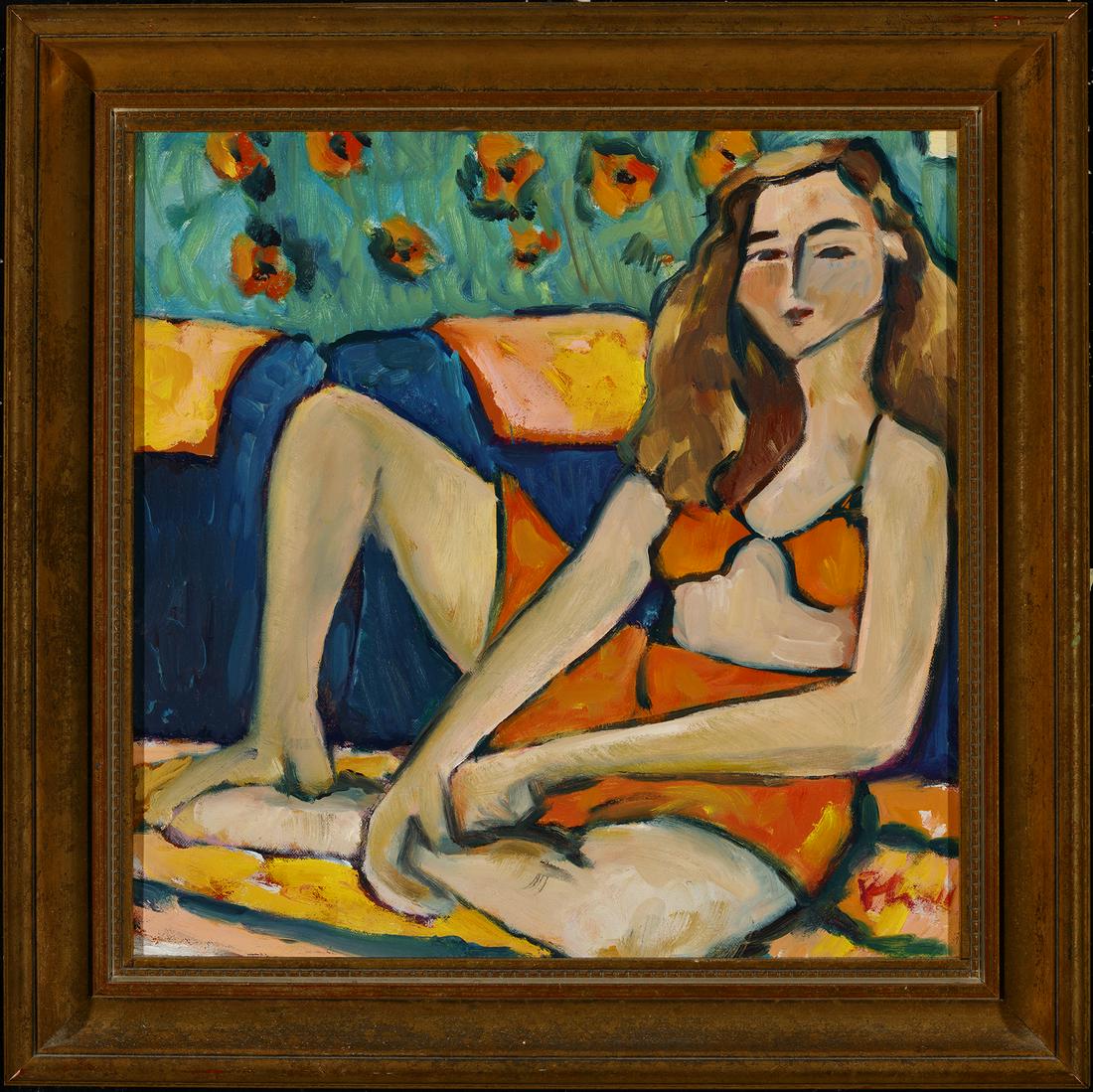 Nicoletta Poli, Michelle, 1990, Oil on canvas: Nicoletta Poli (1958-2014) Michelle, 1990 Oil on canvas Signed lower right