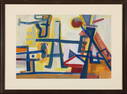 Peter Busa, Untitled (Abstract), 1950, Mixed media on paper