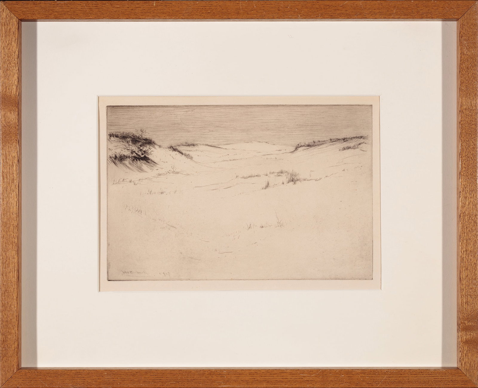W.H.W. Bicknell, Provincetown Dunes, Etching (1 of 1)