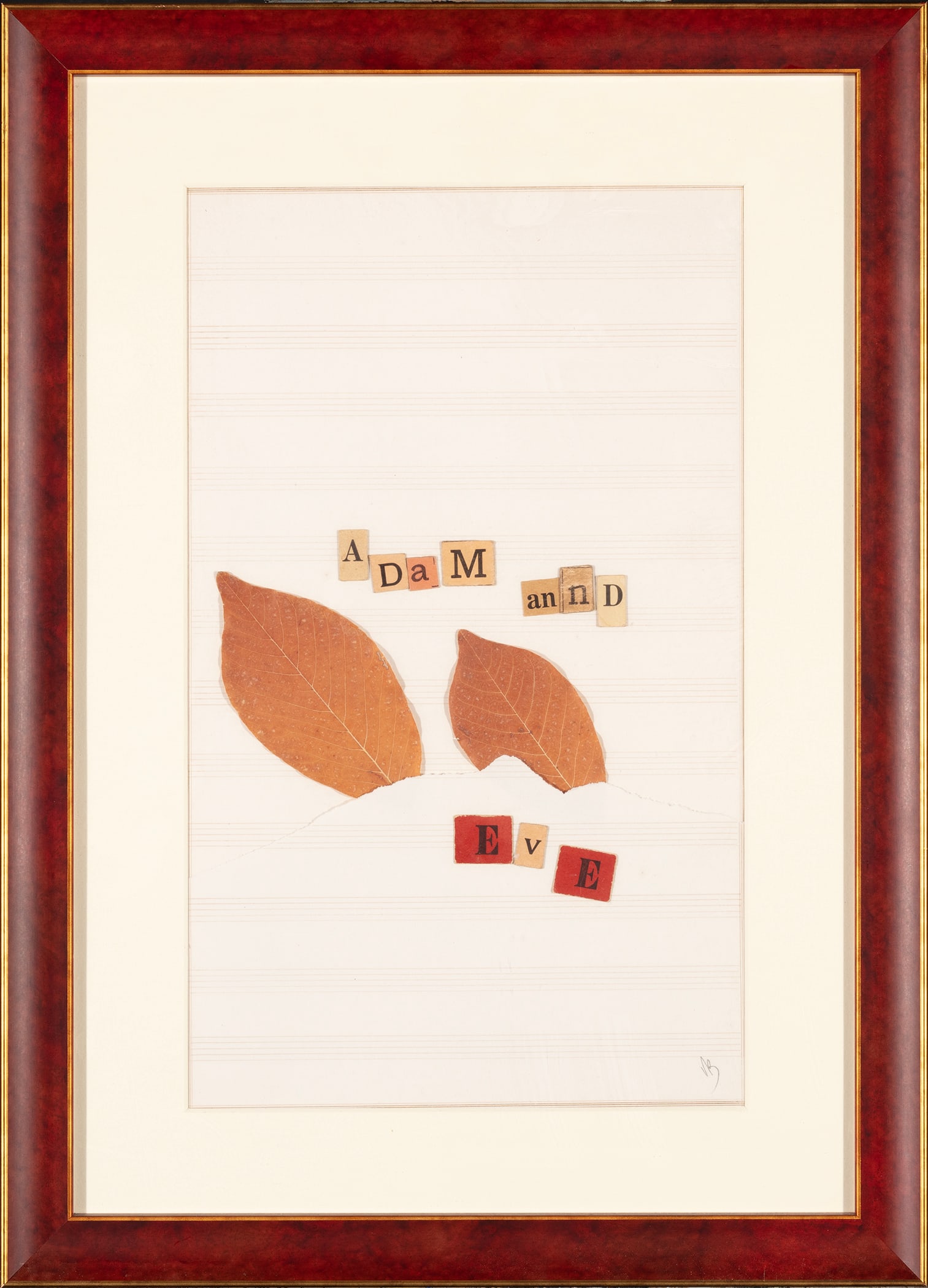 Varujan Boghosian, Adam and Eve, Paper collage (1 of 1)