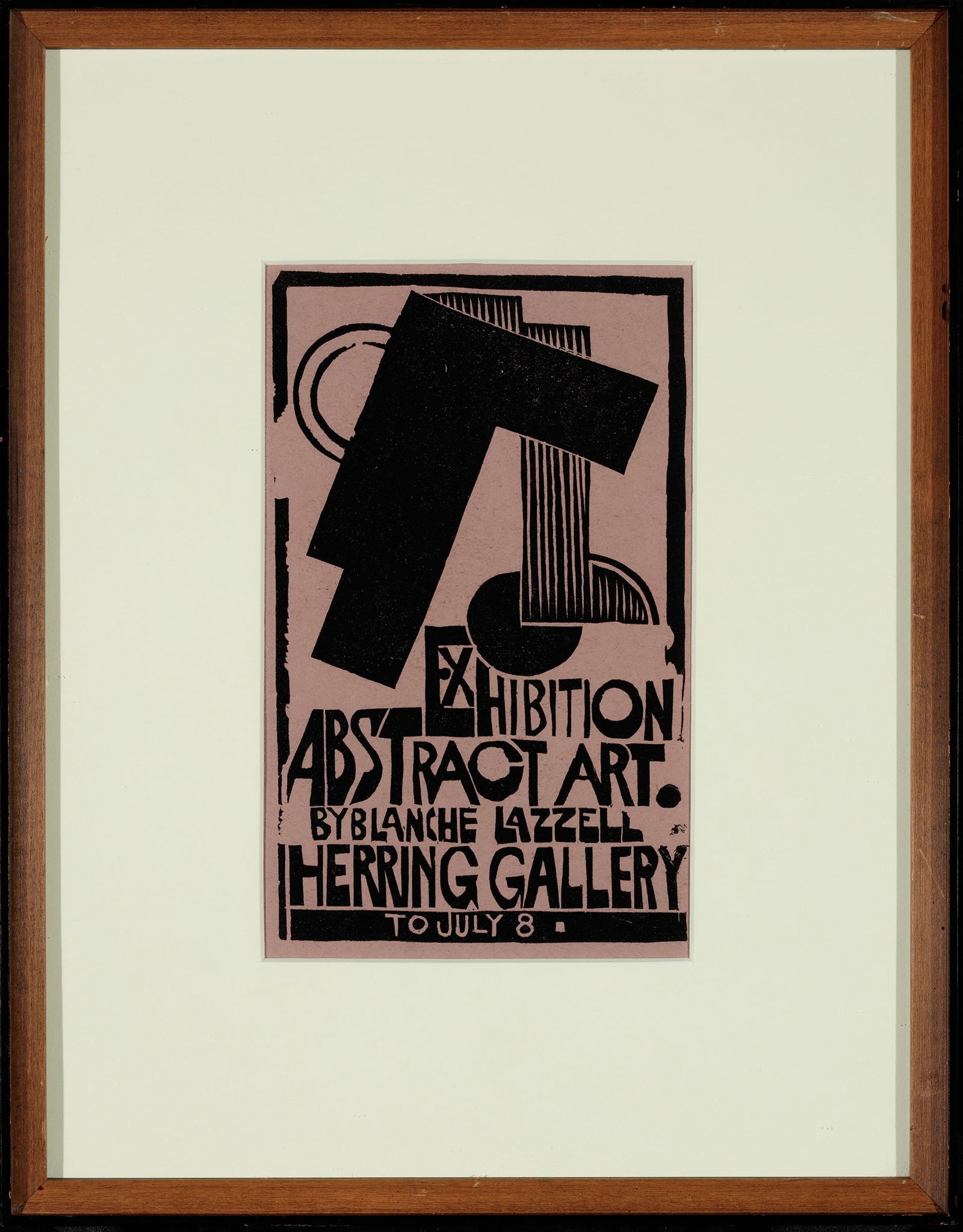 Blanche Lazzell, American Art Exhibit, Woodcut (1 of 1)